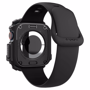 Spigen Rugged Armor dėklas Apple Watch 10 46mm laikrodžiui - juodas