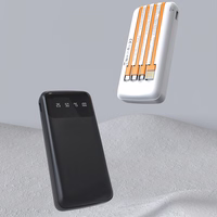 Universali išorinė baterija Dudao K6Pro 10000mAh su USB, USB-C, Lightning laidais