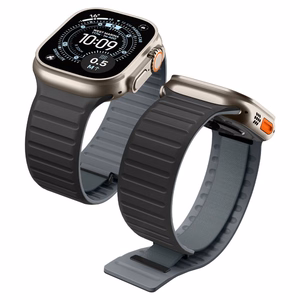 Spigen Athlex Air M dirželis Apple Watch 44 / 45 / 46 / 49 mm, juodas ir pilkas
