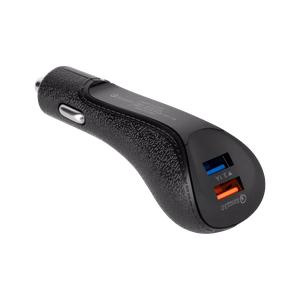 REBEL automobilinis įkroviklis, 2× USB, 5100 mA, 15 W, Quick Charge 3.0