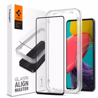 Spigen ALM Glass FC grūdintas stiklas Samsung Galaxy M53 5G - juodas
