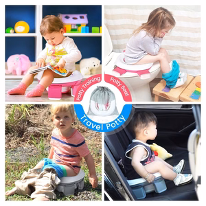 Kelioninis puodukas vaikams Reach Portable Potty 3in1 baltas/pilkas