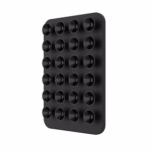 Fixed MagMate MagSafe laikiklis su siurbtukais, skirtas Apple iPhone 12 ir naujesniems arba bet kuriam telefonui su MagSafe dėklu, skystas silikonas, juoda