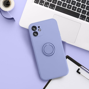 Samsung A27 5G dėklas Silicone Ring, violetinis