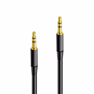 Maxlife kabelis su 3,5 mm audio kištuku – 3,5 mm kištukas 1 m juodas