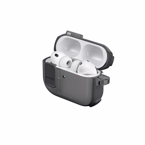 "AmazingThing Titan Pro Mag Case Clear for AirPods Pro 3" - Juodas