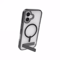 ZAGG Santa Cruz Snap KS MagSafe Dėklas with Stand iPhone 17 - Clear and Juodas