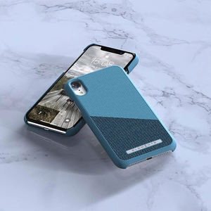 Nordic Elements Saeson Freja dėklas, skirtas iPhone XR, tamsiai melsvai žalias