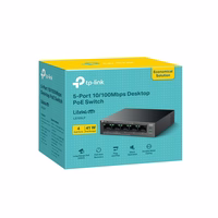 TP-Link LiteWave LS105P Ne-valdomas Fast Ethernet (10/100) Maitinimas per Eternetą (PoE) Juoda