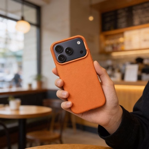 K-Look dėklas, suderinamas su MagSafe, skirtas iPhone 16 PRO, oranžinis