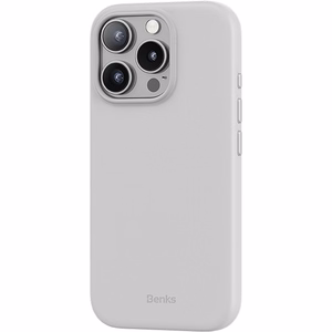 Benks magnetinis Vita Pro silikoninis dėklas telefonui, skirtas Iphone 16 Pro, pilkas