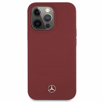 Mercedes Silikoninė Linija Dėklas iPhone 13 Pro Max - Raudonas