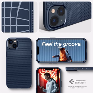 Spigen Liquid Air dėklas, skirtas iPhone 14 Plus – mėlynas