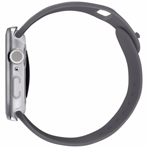Uniq Voute dėklas su grūdintu stiklu Apple Watch 10 46 mm - sidabrinis