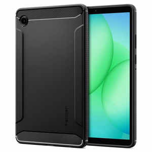Spigen Rugged Armor deklas, skirtas Samsung Galaxy Tab A11 8.7 X133 / X135 - Juodas