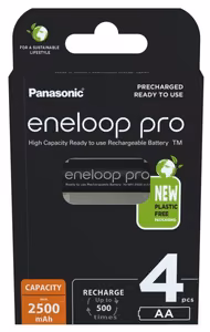 Panasonic Eneloop Pro аккумуляторы AA 2500 мАч 4 шт. (BK-3HCDE/4CP)