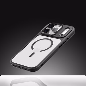 Rock Guard Objektyvo Apsauga Serijos Magnetinis Dėklas Iphone 17 Air permatomas-juodas