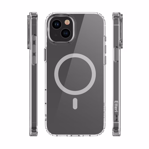 Etteri Spalvotas Magnetinis dėklas telefonui iPhone 15 6,1" pilkas