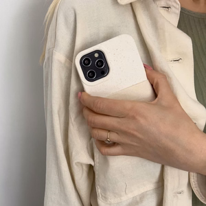 Dėklas telefonui Eco Case iPhone 14 Plus silikoninis biodegraduojantis dėklas - geltonas