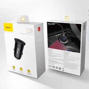 Automobilinis įkroviklis Baseus CCALL-YS01 juodas 30W (1xPD / 1xQC3.0)
