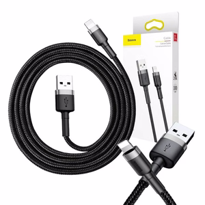 Baseus Cafule 1 m Juoda, Pilka