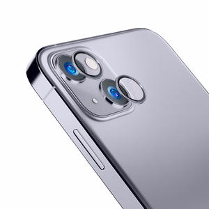 Kameros stiklas iPhone 14 9H 3mk Lens Protection Pro serijos lęšiui - violetinis