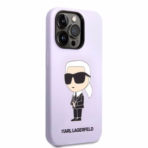 Karl Lagerfeld KLHCP14LSNIKBCU iPhone 14 Pro Dėklas - violetinis