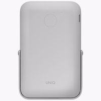 UNIQ Powerbank Hoveo 5000mAh USB-C 20W PD Fast charge Wireless Magnetic jasnoszary/chalk pilkas