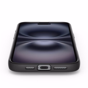 Spigen Liquid Air dėklas iPhone 16 Plus telefonui – juodas