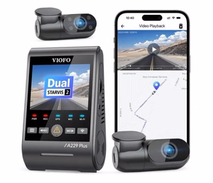 Viofo A229 Plus 3CH-G – 3 kanalų GPS vaizdo registratorius