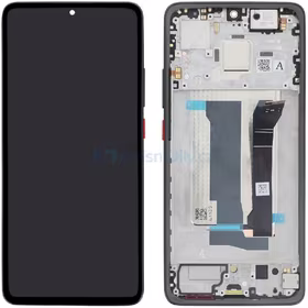 Ekranas Xiaomi Poco X7 Pro 5G su lietimui jautriu stikliuku ir rėmeliu Black (RED power button, Iron Man Edition) originalus (service pack)