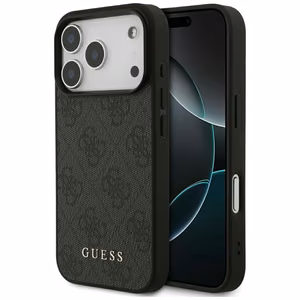 Guess 4G Classic dėklas telefonui iPhone 17 Pro - juodas