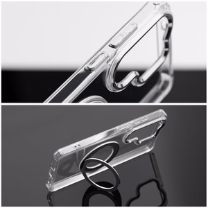 Case for Samsung S26 ULTRA Frame Circle Stand compatible with MagSafe transparent