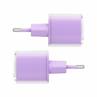 Acefast A53 PD 30W GaN USB-C įkroviklis su ekranu - violetinis