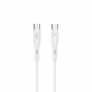 T-PHOX LAIDAS GENTLE USB-C/USB-C 60W 1M BALTAS