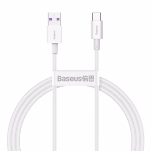 USB kabelis Baseus Superior iš USB į Type-C 66W 2.0m baltas CATYS-A02