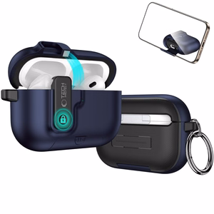Tech-Protect Slim Hook dėklas AirPods Pro 3 tamsiai mėlynas