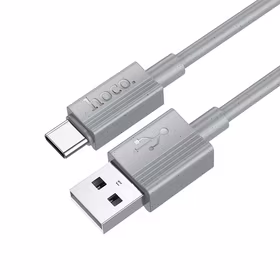 Kabelis USB-A į USB-C Hoco 3A 1 m X107 pilkas