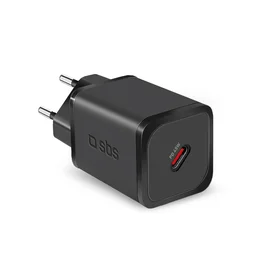 SBS TETRGAN1C45W 45W GaN USB-C sieninis įkroviklis su Power Delivery - juodas