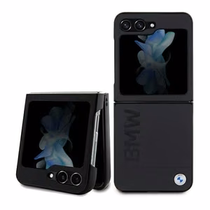 BMW odinis Hot Stamp dėklas telefonui Samsung Galaxy Z Flip 5 - juodas