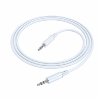 Borofone Kabelis AUX BL21 Lemon - 3,5 mm audio kištukas į 3,5 mm audio kištuką - 1 metro ilgio mėlynas kabelis