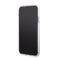 Karl Lagerfeld Skystas Blizgučiai Choupette galvos MagSafe dėklas iPhone 11 / Xr - permatomas