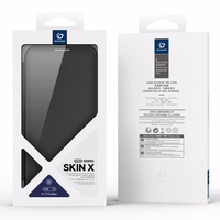 Dux Ducis Skin X Pro dėklas iPhone 17 Pro Max su pinigine, suderinamas su MagSafe - juodas