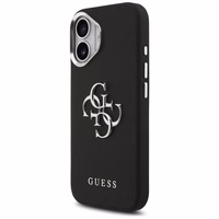 Guess Grained Big 4G Classic Logo dėklas telefonui iPhone 17 - juodas