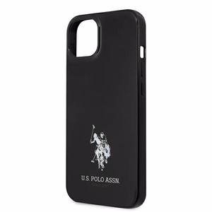 US Polo USHCP13SUMHK iPhone 13 mini 5.4" juodas/juodas kietas dėklas Horses Logo