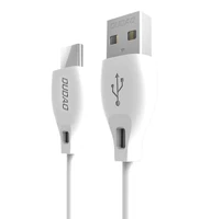 Dudao kabelis USB Type C 2.1A 1m baltas (L4T 1m baltas)