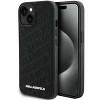 Karl Lagerfeld Quilted K Pattern dėklas telefonui iPhone 15 Plus / 14 Plus - juodas