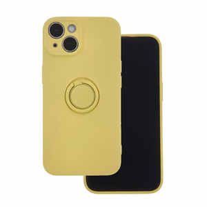 Dėklas telefonui su piršto laikikliu Xiaomi Redmi Note 13 4G (global) geltonas