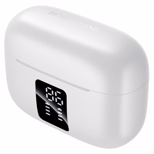 Baltos TWS „Bluetooth“ ausinės „Borofone FQ13 Astute“
