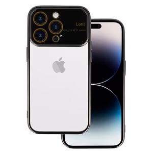 Dėklas telefonui su elektro lęšiu Iphone 13 Pro Max juodas